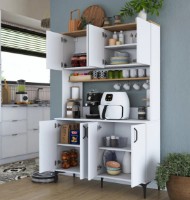 Bufet Trendy JE176 3291 White/Walnut 120x187x40cm GTR005643 imaginea #3 — magazin online Desire.md