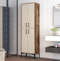 Dulap baie Trendy Berlin A Walnut/Cream 202.6x60x35cm GTR006636