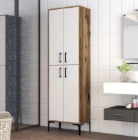 Dulap baie Trendy Berlin A Walnut/White 202.6x60x35cm GTR006633