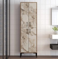 Dulap baie Trendy Berlin A Walnut/White Marble 202.6x60x35cm GTR006634 imaginea #2 — magazin online Desire.md