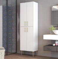 Dulap baie Trendy Berlin A White/Gold 202.6x60x35cm GTR006643