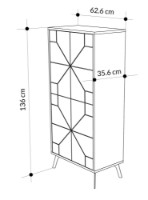 Dulap baie Trendy Duna White 62x136x35cm GTR006597 imaginea #2 — magazin online Desire.md