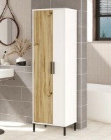 Dulap baie Trendy DY1-WK Walnut/White 50x165x35cm GTR006714 imaginea #2 — magazin online Desire.md