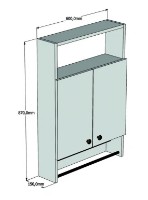 Dulap baie Trendy Ela Sapphire 60x87x15cm GTR005650 imaginea #3 — magazin online Desire.md