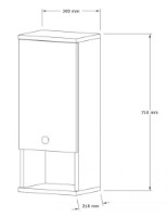 Dulap baie Trendy Mis Sapphire 30x71x22cm GTR005655 imaginea #3 — magazin online Desire.md