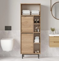 Dulap baie Trendy ON10C-S Walnut 161.6x60x35.5cm GTR001913