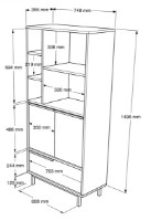 Dulap baie Trendy ON9C-W White 161.6x74.8x35.5cm GTR001915 imaginea #3 — magazin online Desire.md