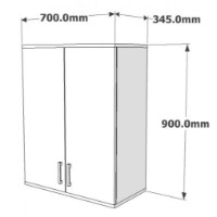 Dulap baie Trendy Zoe White 70x90x35cm GTR005672 imaginea #3 — magazin online Desire.md