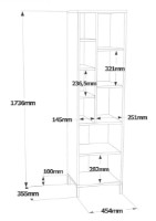 Dulap baie Trendy VI2-W White 45x173x35cm GTR006716 imaginea #5 — magazin online Desire.md