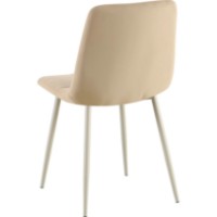 Scaun Avanti Ted Grey Beige Velvet imaginea #3 — magazin online Desire.md