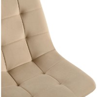 Scaun Avanti Ted Grey Beige Velvet imaginea #4 — magazin online Desire.md