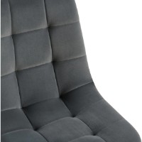 Scaun Avanti Ted Grey Dark Grey Velvet imaginea #5 — magazin online Desire.md