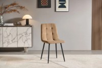 Scaun Avanti Ted New Dark Beige Velvet imaginea #4 — magazin online Desire.md