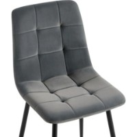 Scaun Avanti Ted New Dark Grey Velvet imaginea #2 — magazin online Desire.md