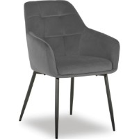 Scaun Avanti Ugo New Dark Grey Velvet