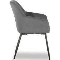 Scaun Avanti Ugo New Dark Grey Velvet imaginea #2 — magazin online Desire.md