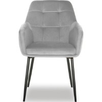 Scaun Avanti Ugo New Light Grey Velvet imaginea #4 — magazin online Desire.md