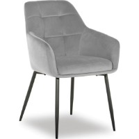 Scaun Avanti Ugo New Light Grey Velvet