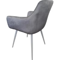 Scaun AG DC2-005 Lux Velur Grey/White imaginea #2 — magazin online Desire.md