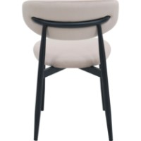 Scaun Deco Meridian Velvet Beige (SMERC-HGT-BEGBLK) imaginea #5 — magazin online Desire.md