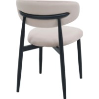 Scaun Deco Meridian Velvet Beige (SMERC-HGT-BEGBLK) imaginea #4 — magazin online Desire.md