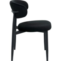 Scaun Deco Meridian Velvet Black (SMERC-HGT-BLK) imaginea #5 — magazin online Desire.md