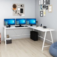 Masa de birou Trendy Echipa L White 180x76x60cm GTR004147 imaginea #2 — magazin online Desire.md