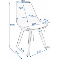 Scaun Poland Oslo Black (8935SD599208) imaginea #2 — magazin online Desire.md