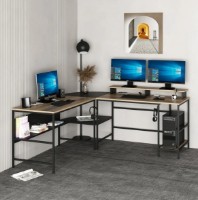 Masa de birou Trendy Greta L Matte Black 180x74x60cm GTR004130 imaginea #2 — magazin online Desire.md