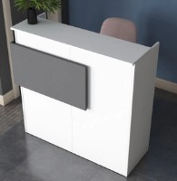 Masă de recepție Trendy MA102 2929 White/Anthracit 110x110x40cm GTR006694