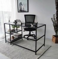 Masa de birou Trendy Master M101F Black Smoke 130x75x60cm GTR001094