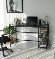 Masa de birou Trendy Master M101F Black Smoke 130x75x60cm GTR001094 imaginea #2 — magazin online Desire.md