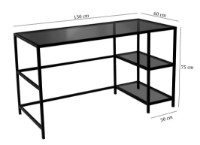 Masa de birou Trendy Master M101F Black Smoke 130x75x60cm GTR001094 imaginea #3 — magazin online Desire.md