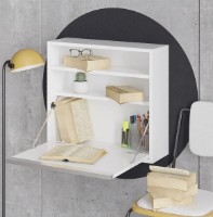 Masa de birou Trendy Optim White 64x60x20cm GTR000994 imaginea #3 — magazin online Desire.md