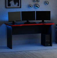Masa gaming Trendy Phoenix 1 Black/Red 150x76x60cm GTR003943 imaginea #3 — magazin online Desire.md