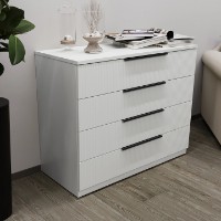 Комод Bayro Murano 1000x810x450 Positano/White Matt (608279) фото №2 — интернет-магазин Desire.md