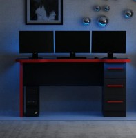 Masa gaming Trendy Phoenix 10 Black/Red 150x76x60cm GTR003944 imaginea #3 — magazin online Desire.md