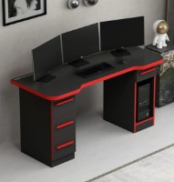 Masa gaming Trendy Phoenix 5 Black/Red 150x76x60cm GTR003948 imaginea #4 — magazin online Desire.md