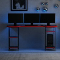 Masa gaming Trendy Phoenix 4 Black/Red 150x76x60cm GTR003947 imaginea #2 — magazin online Desire.md