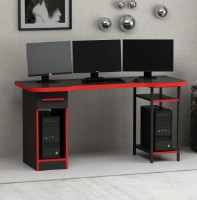 Masa gaming Trendy Phoenix 6 Black/Red 150x76x60cm GTR003949