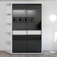 Dulap cu uşi glisante Bayro Murano 1400x2300x600 (606205)