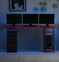 Masa gaming Trendy Phoenix 7 Black/Red 150x76x60cm GTR003950 imaginea #2 — magazin online Desire.md