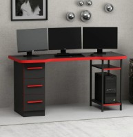 Masa gaming Trendy Phoenix 7 Black/Red 150x76x60cm GTR003950