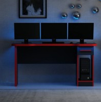 Masa gaming Trendy Phoenix 9 Black/Red 150x76x60cm GTR003952 imaginea #3 — magazin online Desire.md