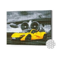 Алмазная картина по номерам Art Gallery Premium Yellow Sports Car (GB83158)