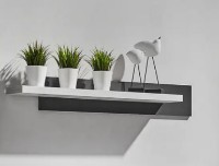 Навесная полка Ambianta Duet 1m Gray/White Samoa