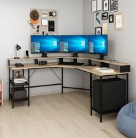 Masa de birou Trendy Power L Dore/Black 180x90x60cm GTR004137