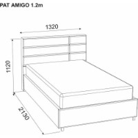 Pat Ambianta Amigo 1.2m Beige imaginea #2 — magazin online Desire.md