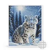 Алмазная мозаика Art Gallery Premium Snow Leopard (QB206577)