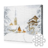 Алмазная картина по номерам Art Gallery Premium Snowfall (GA85194)